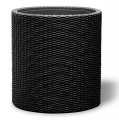 Кашпо для цветов Keter Cylinder Planter Medium коричневое (7290103664190) На фото Кашпо для цветов Keter Cylinder Planter Medium коричневое (7290103664190)