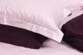 На фото Постельное белье Owl Burgundy 200х220 евро (SK00-0221/0409)