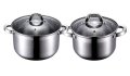 На фото Набор кастрюль Wellberg 4 предмета (WB-22482)