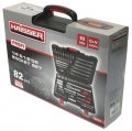 На фото Набор инструмента Haisser 1/4" 1/2" 82 предмета CrV (75589)