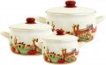 На фото Набор эмалированных кастрюль Metrot Вилладжо 6 предметов 2363 (128755)