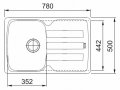 На фото Кухонная мойка Franke Antea AZG 611-78 Миндаль (114.0499.171)