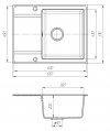 На фото Кухонная мойка Galati Jorum 65 Seda (601) (10498)