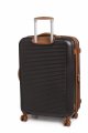 На фото Чемодан на колесах Rock Valiant Coffee Brown Hardshell Expandable (M) (925062)