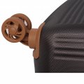 На фото Чемодан на колесах Rock Valiant Coffee Brown Hardshell Expandable (M) (925062)