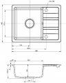 На фото Кухонная мойка Laveo Stella черная (SJS_713T)