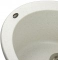 На фото Кухонная мойка Idis Fusion 130 Snow
