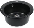 На фото Кухонная мойка Idis Fusion Obsidian 508