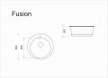 На фото Кухонная мойка Idis Fusion Vanila 326