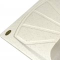 На фото Кухонная мойка Idis Premium Snow 130
