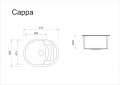 На фото Кухонная мойка Idis Cappa Snow 130