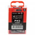 Набор бит Ultra Ph3x25мм ¼" 25шт S2 (пласт кейс) (4010302) На фото Набор бит Ultra Ph3x25мм ¼" 25шт S2 (пласт кейс) (4010302)