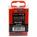На фото Набор бит Ultra PZ1-PZ2x60мм ¼" 10шт S2 (пласт кейс) (4011402)