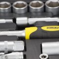 На фото Набор насадок торцевых и биты Sigma ⅜" 39шт CrV mid (6003601)