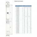 На фото Насос скважинный Aquatica (DONGYIN) 380В 15кВт H 128(75)м Q 1000(750)л/мин Ø151мм (7776673)