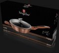 На фото Глубокая сковорода с крышкой Berlinger Haus Rosegold Metallic Line 28 см BH-1518