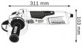 На фото Болгарка Bosch GWS 17-125 CIE 1700 Вт 125 мм (51159)