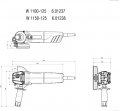 На фото Болгарка Metabo W 1100-125 (56556)