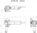 На фото Болгарка Metabo W 750-125 (55444)