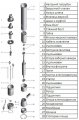 На фото Насос скважинный шнековый VOLKS pumpe 3 QGD 1.5-70-0.37кВт 3 дюйма + кабель 15м
