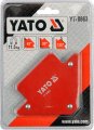 На фото Угольник магнитный для сварки Yato 11.5 кг (YT-0863)