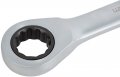 На фото Ключи рожково-накидные трещоточные Sigma 8 шт 8, 10, 12, 13, 14, 15, 17, 19 мм CrV satine (6010521)