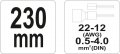 На фото Обжимные клещи для наконечников Yato 0.5-4 мм 230 мм (YT-2299)