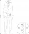 На фото Обжимные клещи для наконечников Yato 0.5-4 мм 230 мм (YT-2299)