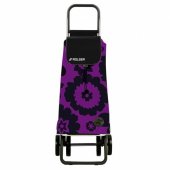 На фото Сумка-тележка Rolser Pack Flor Logic Dos+2_43 Lila Negro (925965)