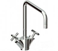 На фото Кухонный смеситель Schock Quadros Chrom-80 хром (57200180)