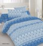 На фото Комплект постельного белья Руно 143х215 см 4шт Полуторный Синий (1.114Г_30-0312 Blue)