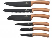 На фото Набор ножей Berlinger Haus Bronze Titan Collection 5 предметов (BH-2392)