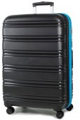На фото Чемодан Rock Impact II (L) Black/Blue (926416)