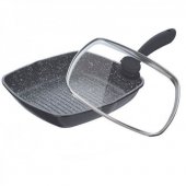 На фото Сковорода-гриль Bohmann 24 х 24 см с мраморным покрытием (BH 1002-24 MRB)