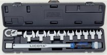 На фото Динамометрический ключ Licota в наборе со сменными насадками 11шт 40-210 Нм (AQC-S001NM)