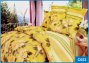 На фото Постельное белье Leleka-Textile Сатин 150х210х2 Желтое Семейное