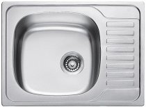 На фото Кухонная мойка Haiba 65x50 Decor декорированная (HB0553)