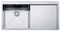 На фото Кухонная мойка Franke Planar PPX 211 TL левое крыло (127.0203.465)