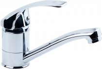 На фото Смеситель для кухни Tau SL D40 гусак прямой 150 мм на шпильке (SL-2B143C)