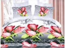 На фото Постельное белье Leleka-Textile Полисатин 145х210 Серое Полуторные