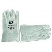 На фото Перчатка замшевая Intertool (крага) 10.5" (ящик 120 пар) (SP-0015W)
