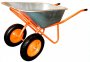 На фото Тачка строительная двухколесная Forte 110 л 320 кг WB6418-1S (33310)