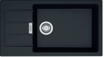 На фото Кухонная мойка Franke Sirius Tectonite SID 611-78 XL Slim Черная (114.0497.960)
