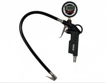 Пневмопистолет для подкачки шин Yato с цифровым LCD манометром P ≤ 0.8 MРa 1/4" (YT-23702) На фото Пневмопистолет для подкачки шин Yato с цифровым LCD манометром P ≤ 0.8 MРa 1/4" (YT-23702)