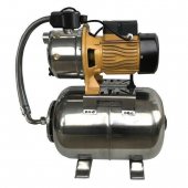 На фото Насосная станция OPTIMA JET150S-24INOX 1,3кВт нержавейка на гребёнке