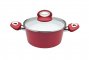 На фото Кастрюля Vinzer с крышкой 20 см / 2.4 л EcoCeramic Induction line (89468)
