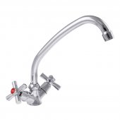 Смеситель для кухни ZERIX TZH 722 с полнооборотной кран буксой (ZX2965) На фото Смеситель для кухни ZERIX TZH 722 с полнооборотной кран буксой (ZX2965)