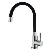 Смеситель для кухни MIXXUS SUS-011 черный силиконовый излив (SS0007) На фото Смеситель для кухни MIXXUS SUS-011 черный силиконовый излив (SS0007)