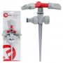На фото Дождеватель круговой Intertool с вращающейся головкой на костыле. PP, ABS, Zinc alloy (GE-0055)
