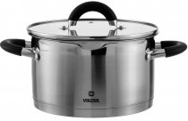 На фото Кастрюля Vinzer с крышкой 20 cм / 3.5 л Delight series (89054)